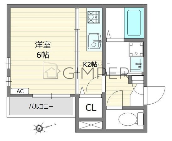 ヴィラボンシャスの物件間取画像